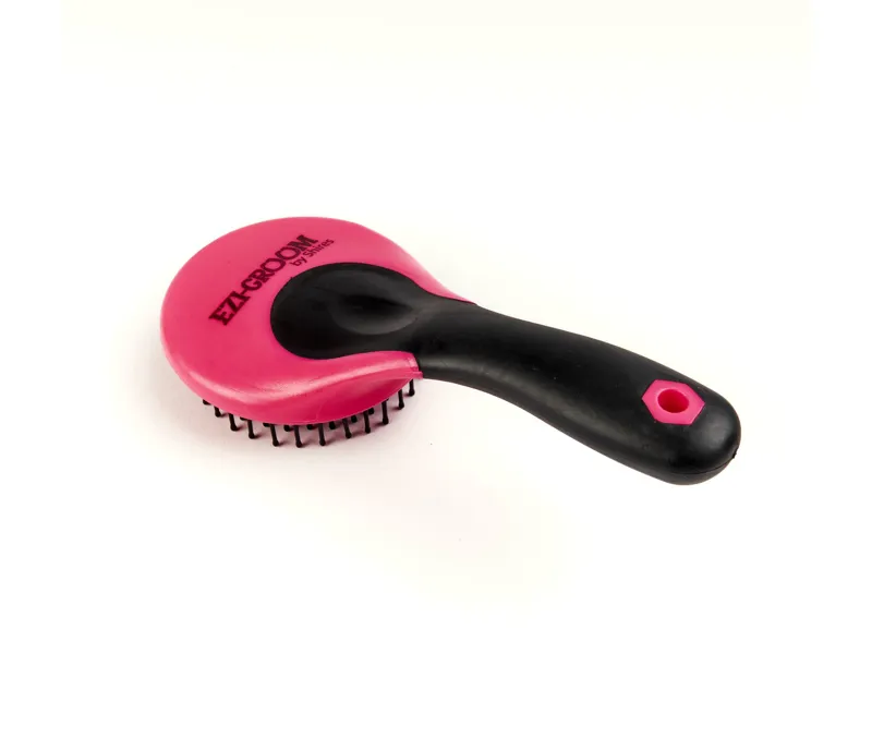 Shires EZI-GROOM Grip Mane and Tail Brush in Pink